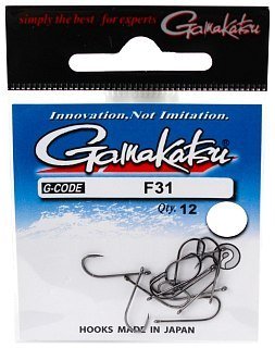 Крючок Gamakatsu NL F-31 black №10