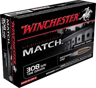 Патрон 308Win Winchester Match HPBT 10,9гр 1/20 - фото 1