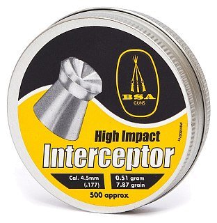 Пульки Bsa Interceptor 4.5 500шт