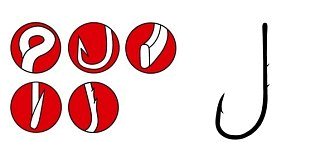 Крючок Gamakatsu LS-5213N nickel №6/0 - фото 1