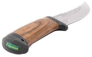 Нож Росоружие Горный 95x18 орех рисунок - фото 4