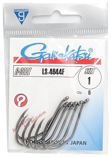 Крючок Gamakatsu LS-4644F black №1 - фото 1