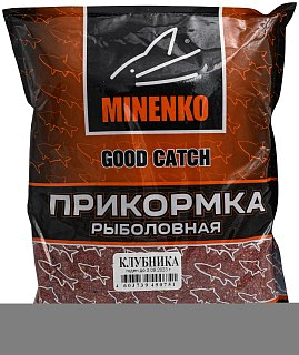 Прикормка MINENKO Good catch клубника 0,7кг - фото 1