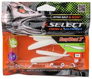 Приманка Select Easy Shad 3" цв. 555 уп 5шт - фото 1