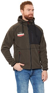 Куртка Alaskan blackWater X флис с капюшоном хаки 