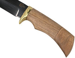 Нож ИП Семин Лазутчик сталь 65х13 литье ценные породы дерева - фото 6