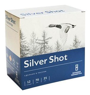 Патрон 12х70 Главпатрон Silver shot 1 полумагнум 1/25/250