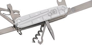 Нож Victorinox 91мм серебристый полупрозрачный - фото 5