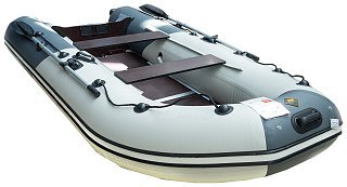 Лодка Мастер лодок Ривьера Компакт 3400 СК комби графит серая - фото 4