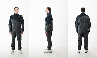 Джемпер Nautilus Keepler флисовый Dark Grey/Grey с принтом - фото 1