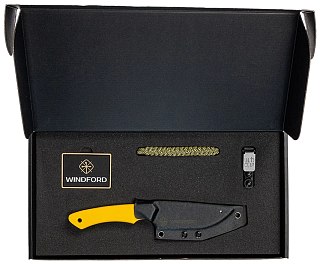 Нож туристический Windford Тесей желтый комплект - фото 5