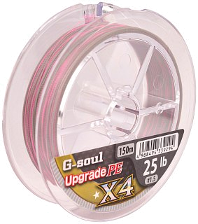 Шнур YGK G-Soul Upgrade X4 150м PE 1,5 25lb Gray