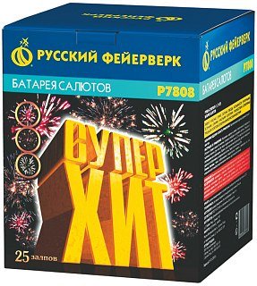 Батареи салютов Русский Фейерверк Суперхит Премиум 25 залпов 1*4*1