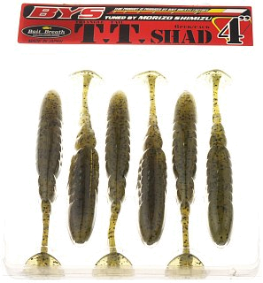 Приманка Bait Breath T.T Shad 4" Rock Soul 106BYS уп.6шт