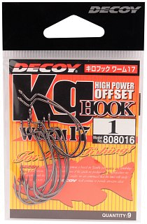 Крючки Decoy Worm 17 №1 9шт