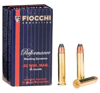 Патрон 22 WMR Fiocchi JHP 40  (50шт)