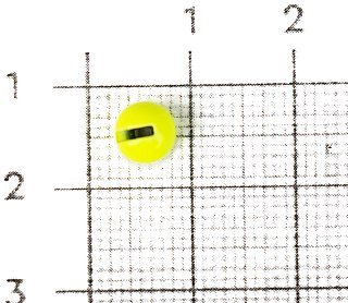 Бусина УЛОВКА с вырезом вольфрам 1,3гр 5,5мм лимонно-желтый fluo уп.5шт - фото 2