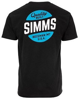 Футболка Simms Quality Built Pocket T- Black  - фото 1