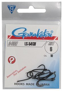 Крючок Gamakatsu LS-5413F black №6 - фото 1
