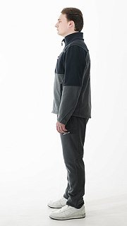 Джемпер Nautilus Keepler флисовый Dark Grey/Grey с принтом - фото 3