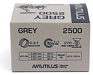 Катушка Nautilus Grey 2500 Com - фото 12