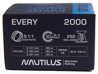 Катушка Nautilus Every 2000 Com - фото 10