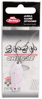 Блесна Berkley Ags Chisai 2,8гр Splat White Body/Fuschia Splat