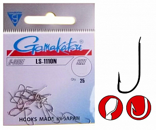 Крючок Gamakatsu LS-1110N 146529 nickel №14
