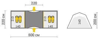 Палатка Talberg Base 4 зеленый - фото 13