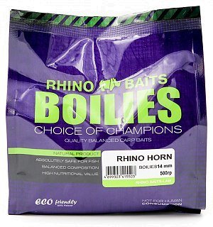 Бойлы Rhino Baits Rhino Horn Белые специи 14мм 500гр - фото 1