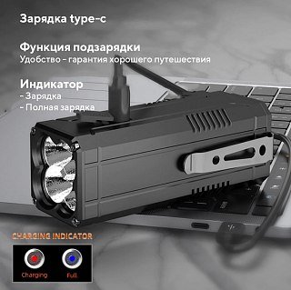 Фонарь Superfire M12 8000 Lumens - фото 7