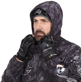 Шапка Aquatic теплая softshell флис camo black - фото 3