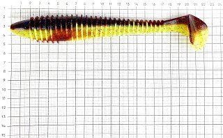 Приманка Keitech виброхвост Swing impact fat 7,8" EA15 Grape Chart Red FLK - фото 2