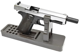 Пистолет Курс-С Colt 1911 СО 10х24 хром охолощенный - фото 7