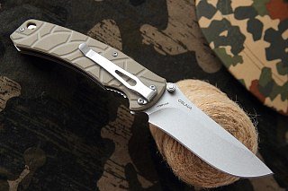 Нож Mr.Blade Oslava common stone washed складной tan - фото 5