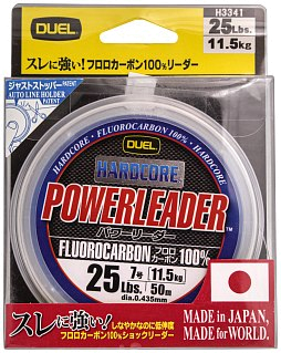 Леска Yo-Zuri Duel Hardcore Powerleader FC 50м 25lb 0.435мм 11,5кг