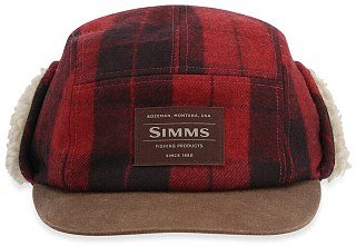 Кепка Simms Coldweather Red Buffalo Plaid 