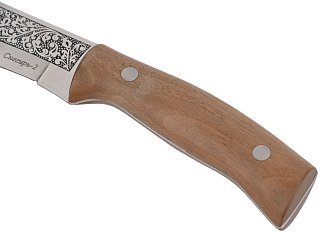 Нож Кизляр Снегирь-2 туристический рукоять кавказ. орех - фото 4