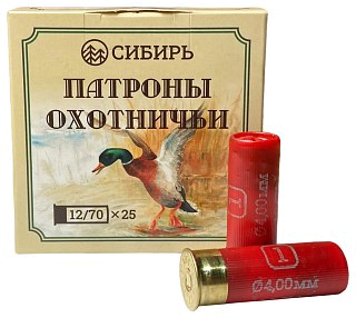 Патрон 12х70 Сибирь 1 32г био 1/25 - фото 1