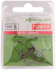 Крючки Korum Xpert Power Micro Barbed Hooks №6