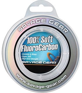 Леска Savage Gear Soft Fluorocarbon 40м 0,36мм 8,4кг 17lbs Clear