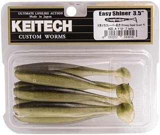 МП Приманка Keitech виброхвост Easy shiner 3,5" 400 AYU 7шт